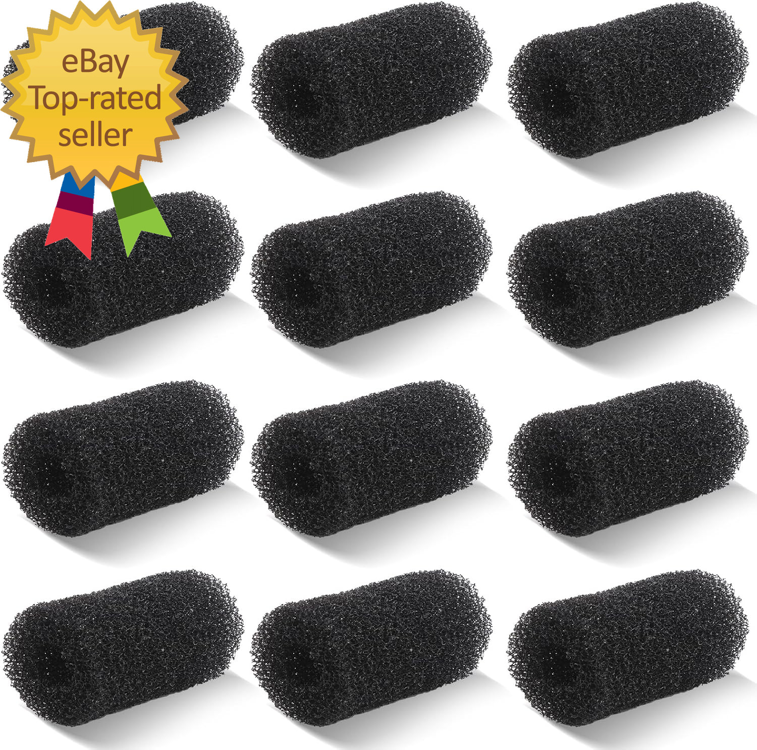 12 Pack Tail Scrubber Replacement for Polaris Pool Cleaner Parts, High Density S