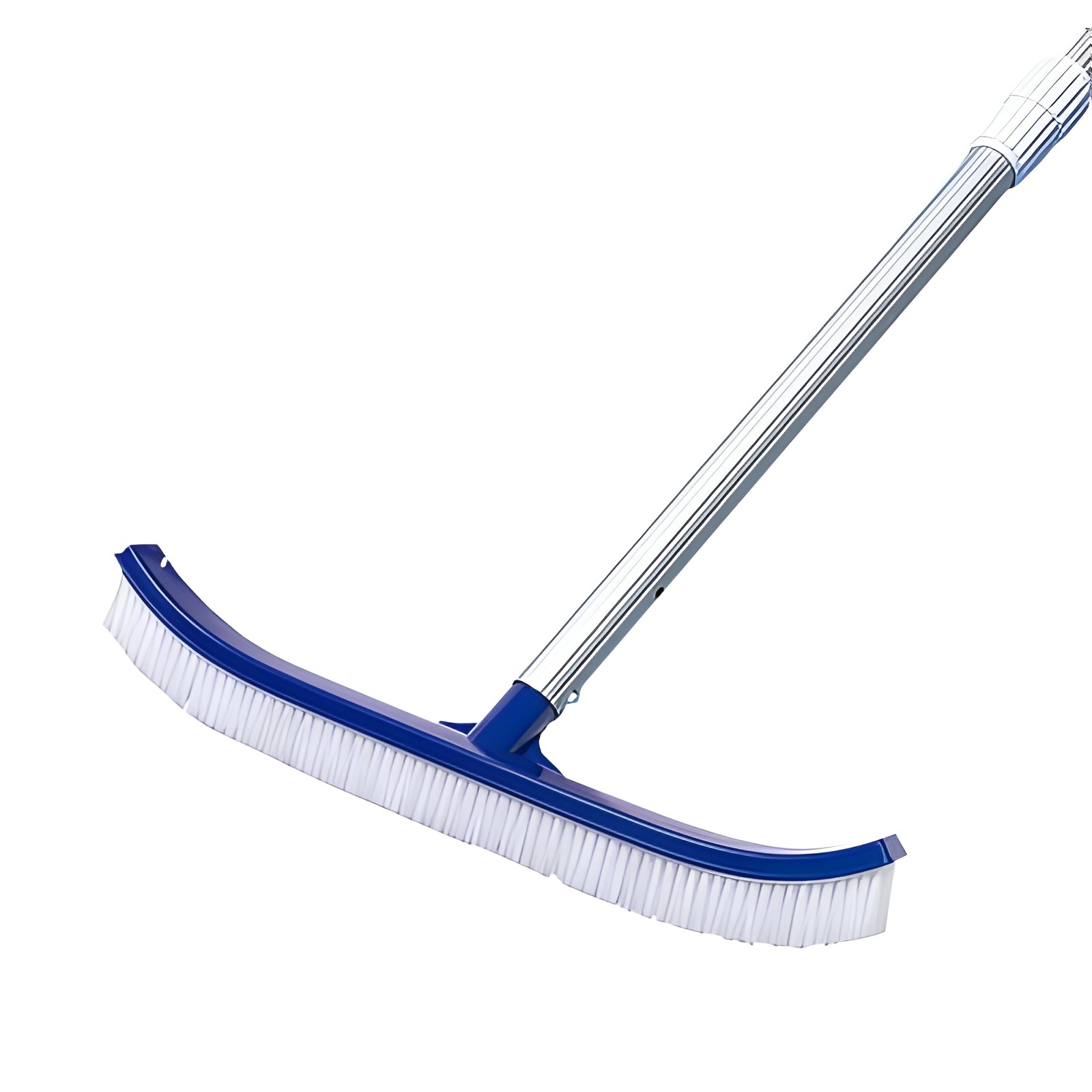 18&Prime; Heavy Duty Pool Brush for Walls, Tiles & Floor w/ EZ Clips & Curved Ends