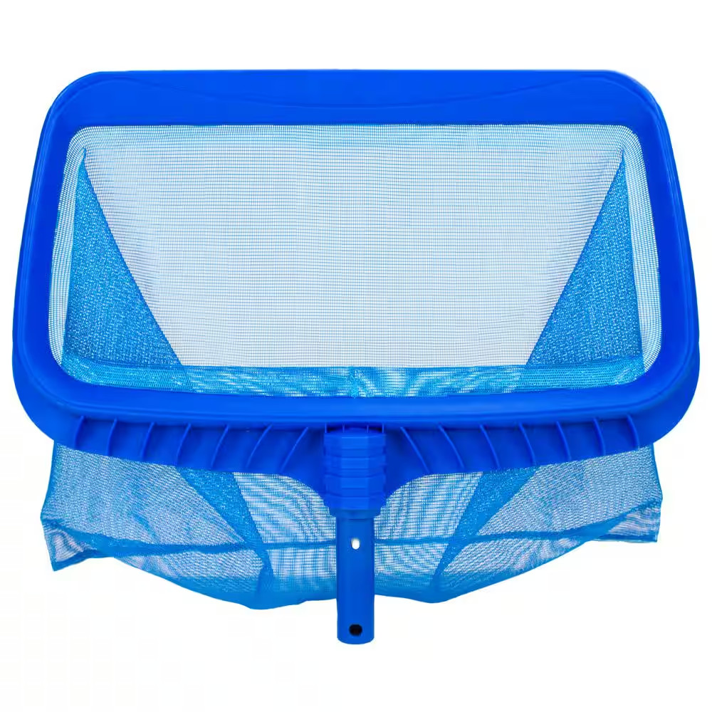 Heavy-Duty Deep-Bag Swimming Pool Leaf Rake Skimmer Head – Fits Most Poles