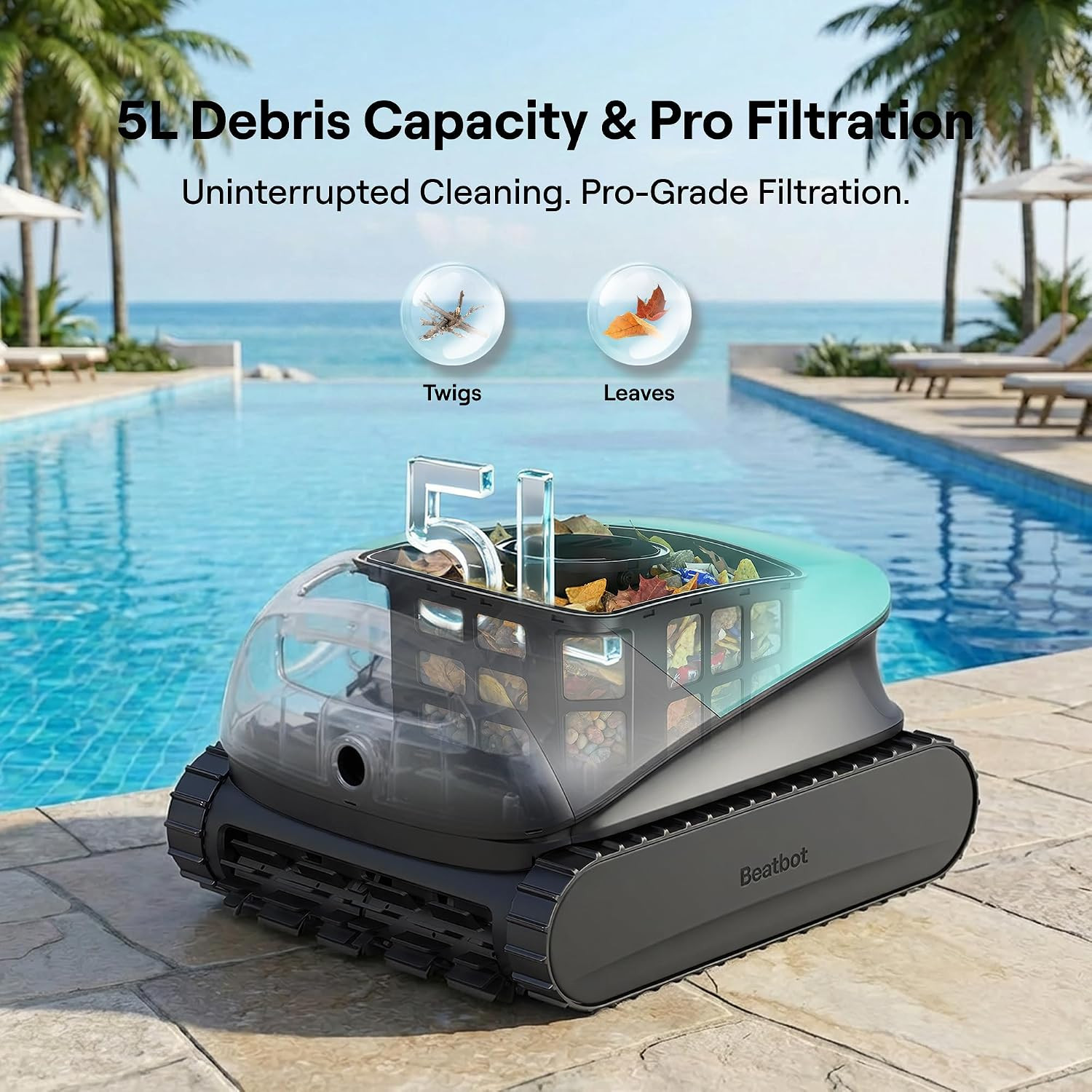(2026 Upgrade) Beatbot Sora 10 Cordless Pool Vacuum Robot for Inground & above G
