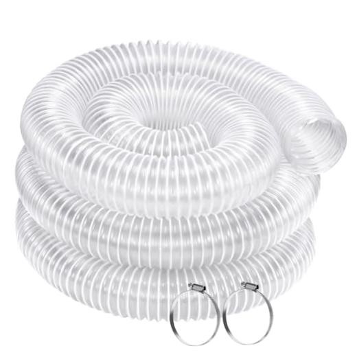 2.5 Inch x 10 Feet Dust Collection Hose – Heavy 2.5 Inch x 10 Feet + 2 clamps