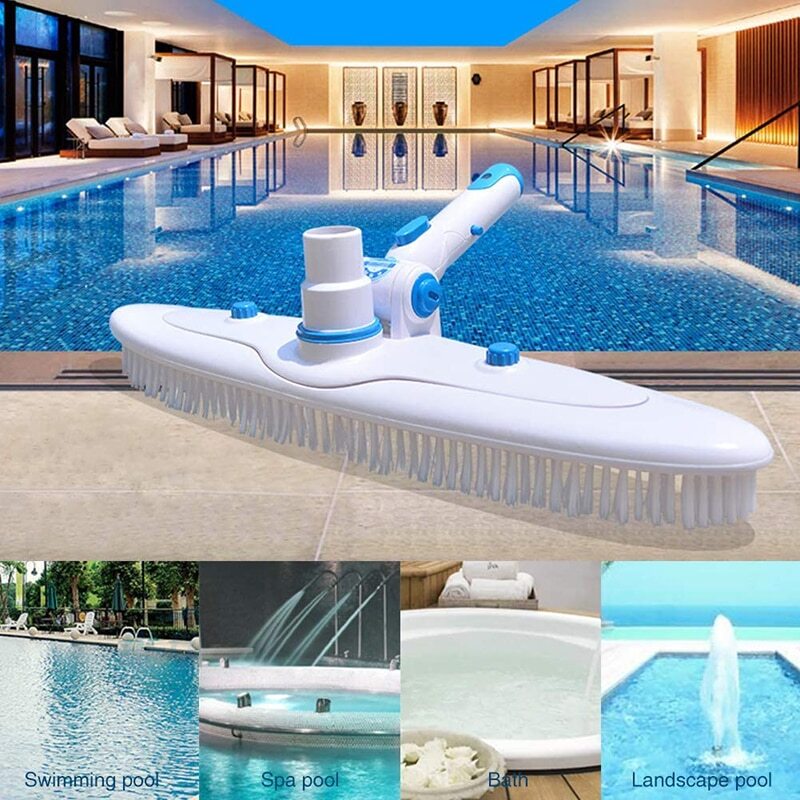 Swimming Pool Clean Brush Pool Wall Floor Suction Vacuum Head Cleaning Brushes