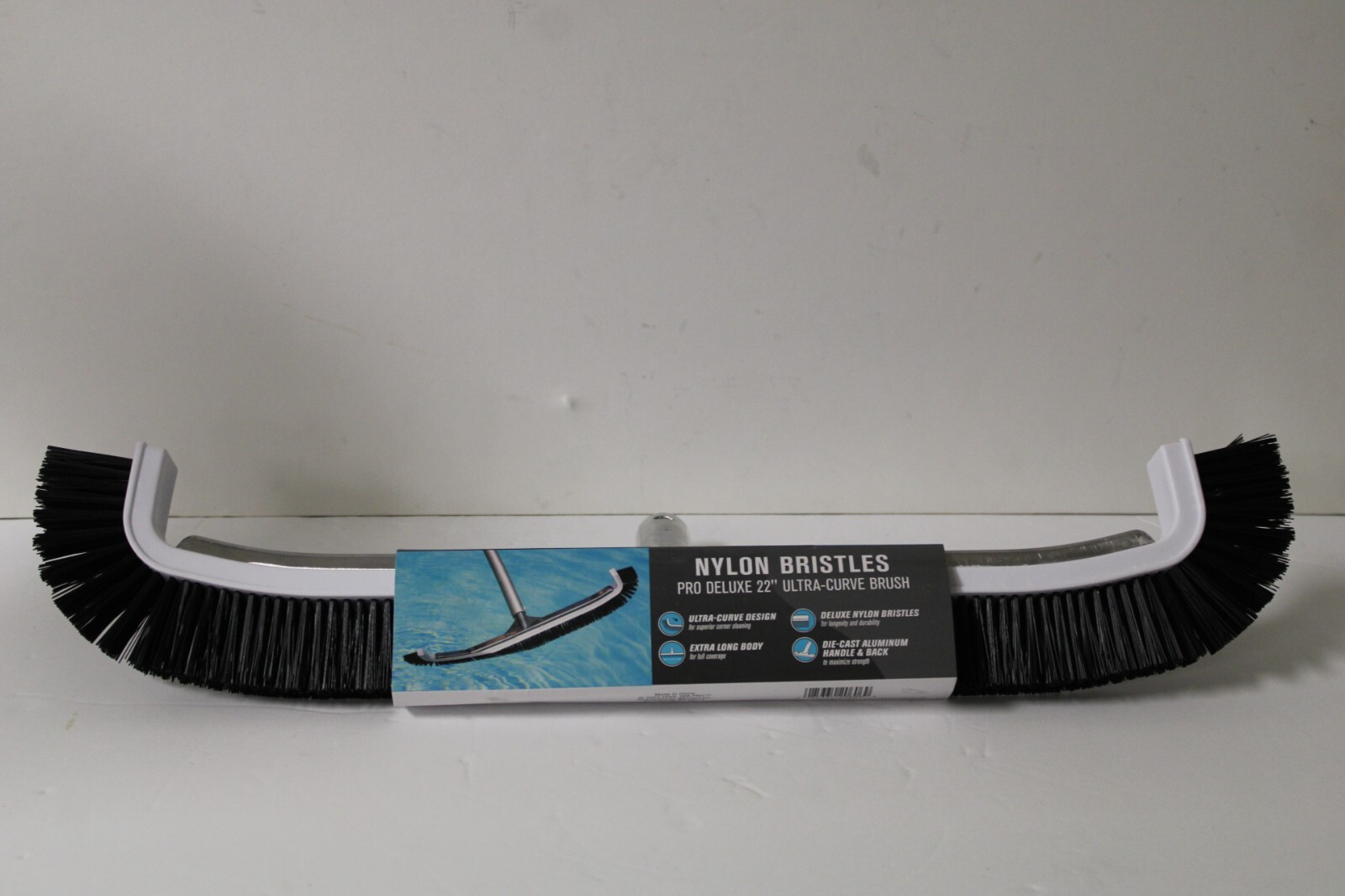 Pool Spa Pro Deluxe 22 Inch Ultra-Curve Swimming Pool and Spa Cleaning Brush