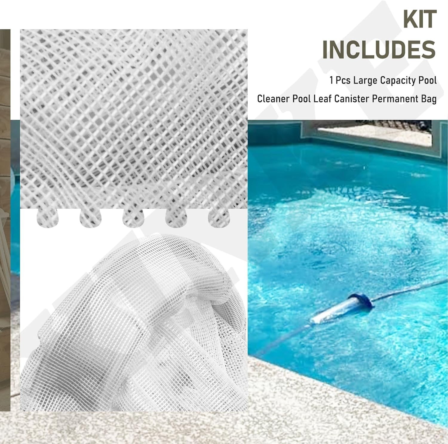 Efficient Permanent Pool Leaf Canister Bag for Hayward Series W530 Pools