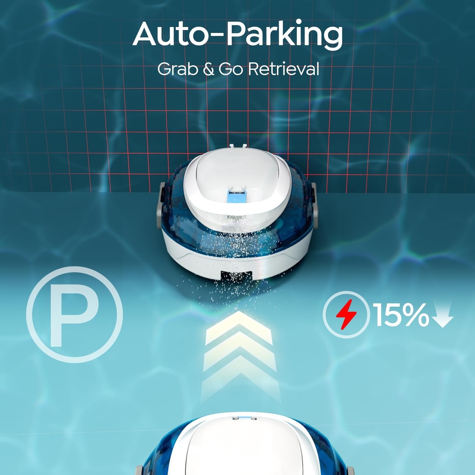 Letexpool S2 Cordless Robotic Pool Vacuum for Above Ground Pools