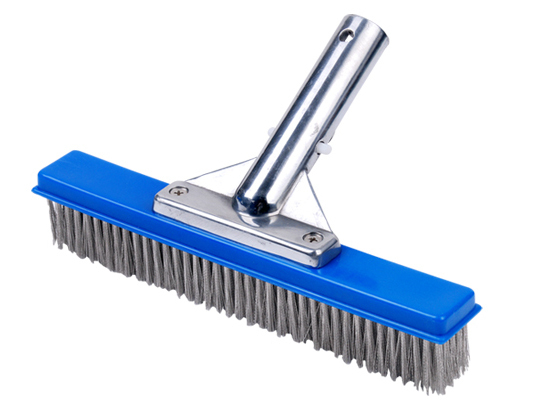 Pool 10&Prime; Algae Brush Stainless Steel Metal Handle