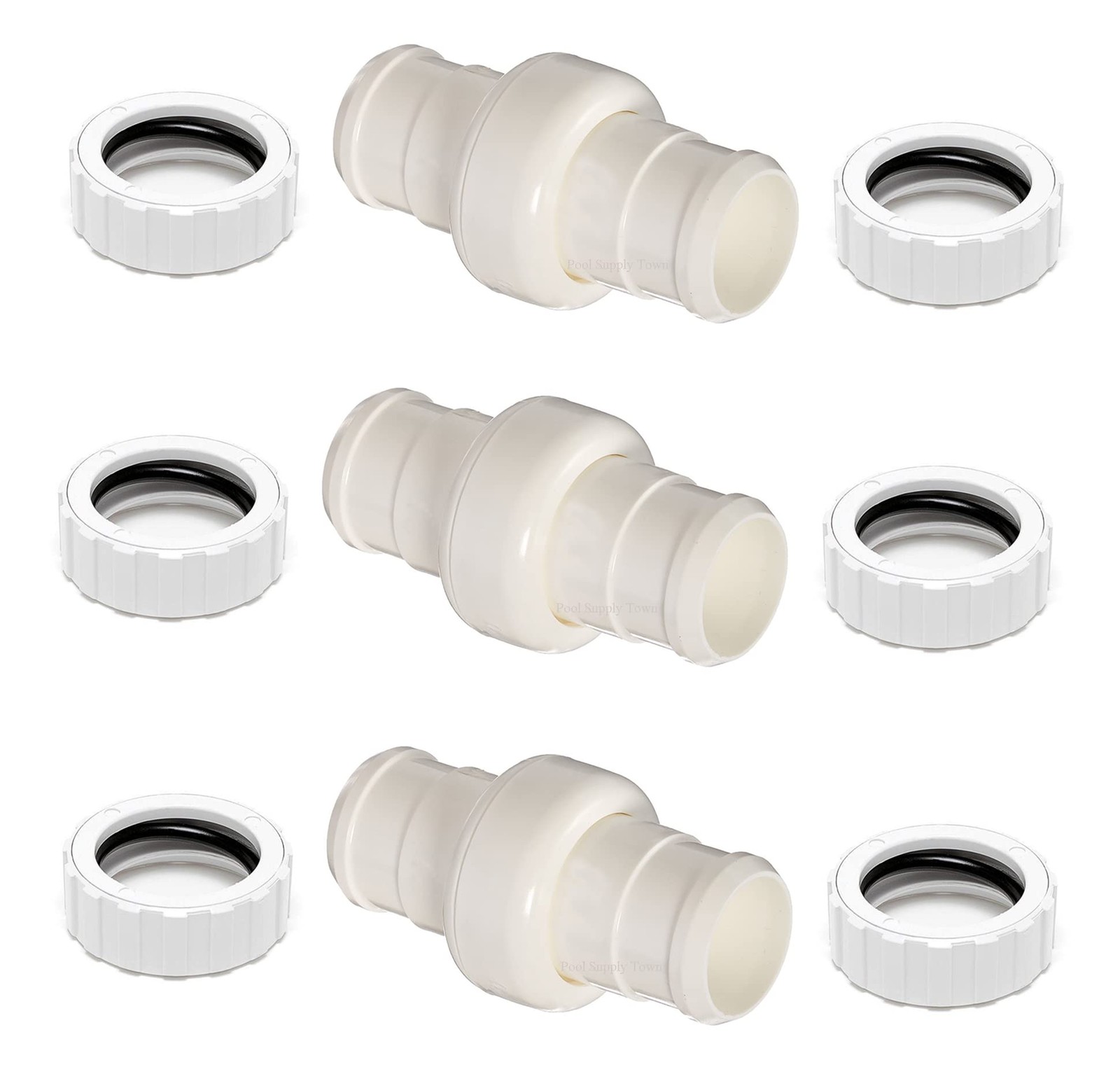 Pool Cleaner Hose Swivel Nut Combo Kit 3 Pack For Polaris 360