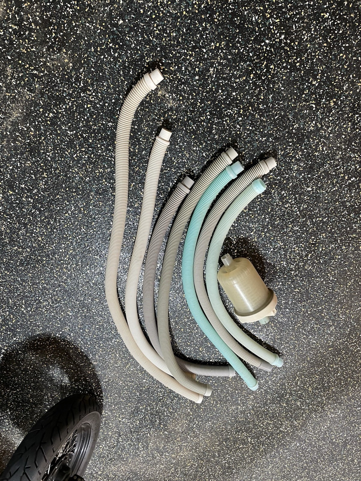 7pc Swimming Pool Vacuum Cleaner Hose Set, Plus leaf catcher filter