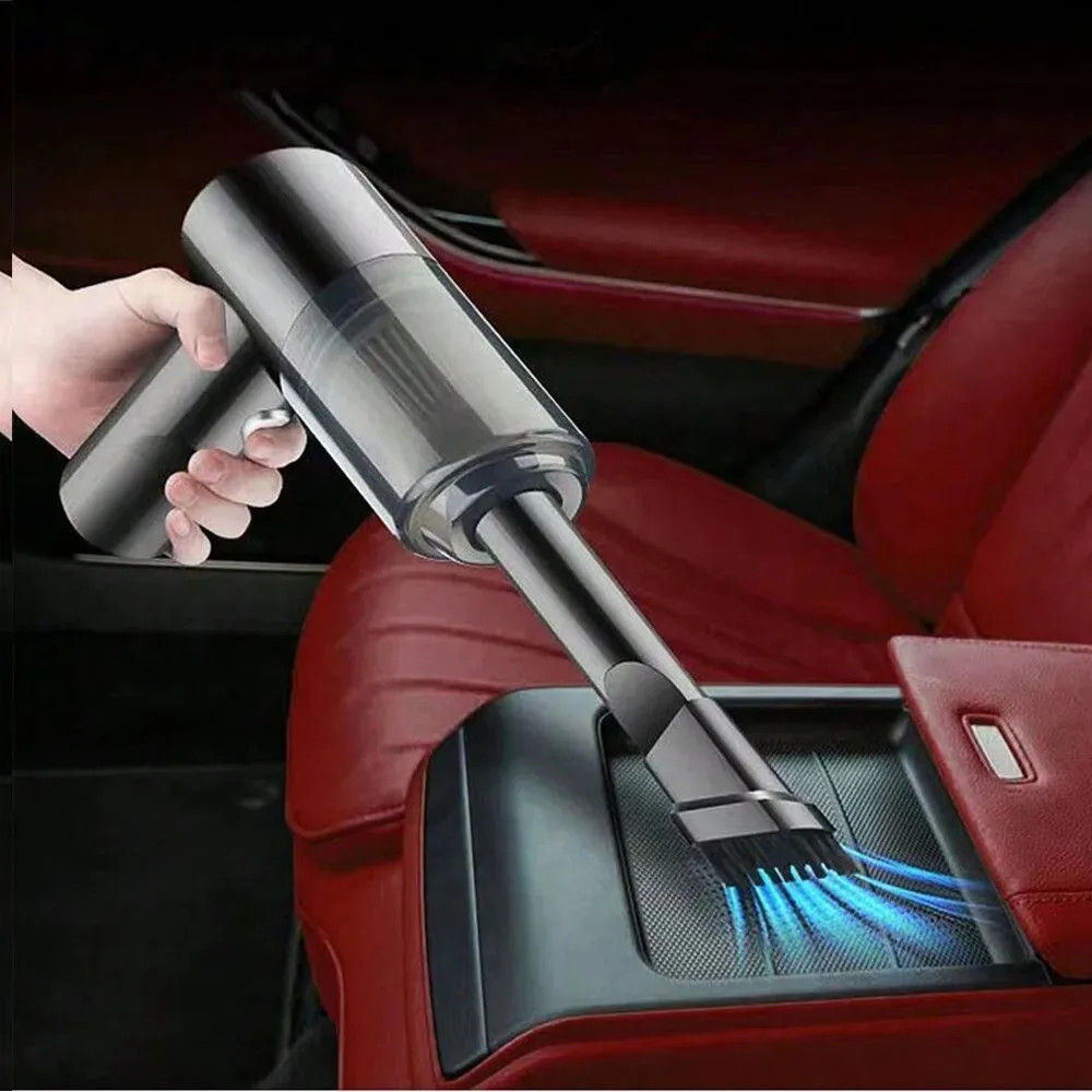 1PC Wireless Vacuum Cleaner 120W High Power Black Dual Use for Home And Car Powe