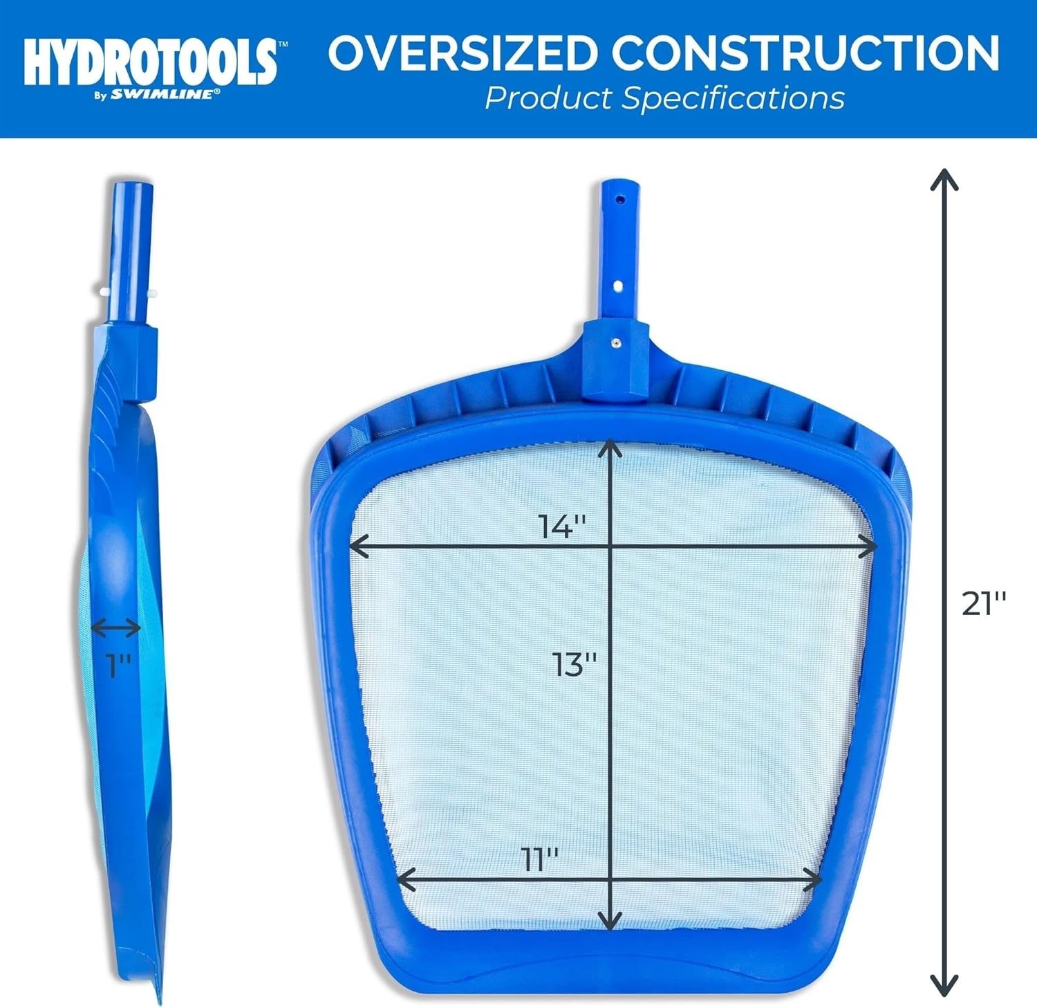 Ergonomic Heavy Duty Leaf and Debris Skimmer – Pack of 4 for Enhanced Filtration