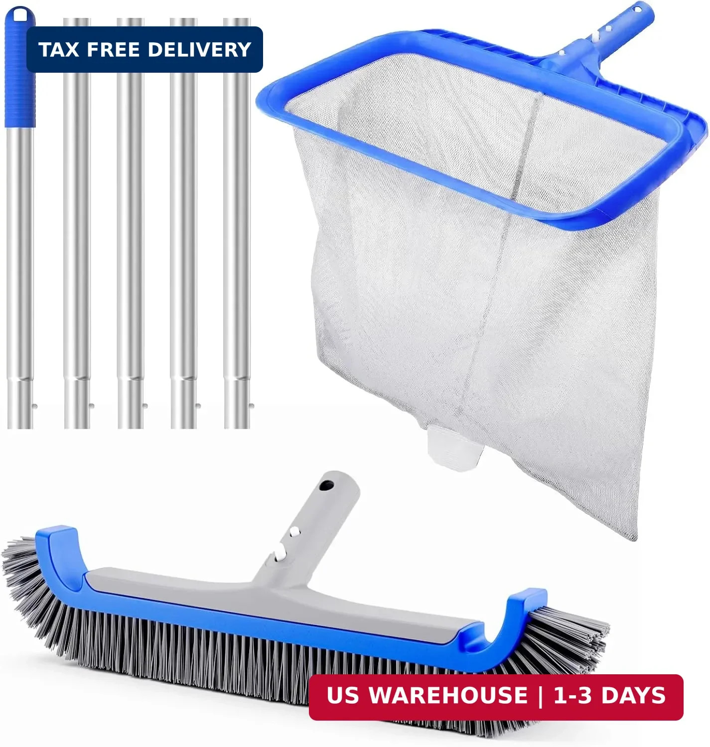 Consciot 3-in-1 Pool Cleaning Kit including Deep Leaf Rake Net, 17.3&Prime; Profession