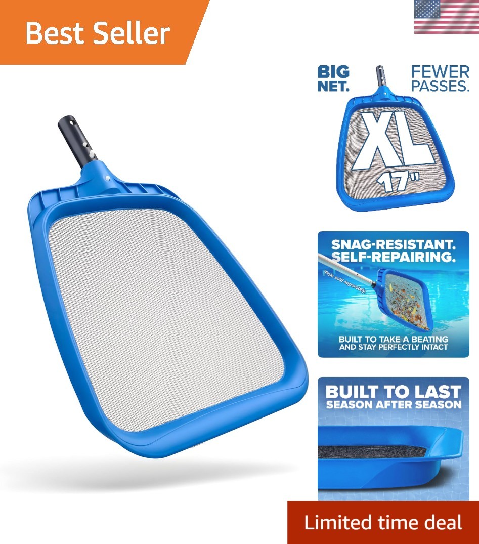 Ultimate Heavy Duty Pool Leaf Skimmer Net – 17 Inches for Maximum Cleaning Power