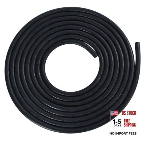 1/4 Fuel Line,rubber hose 1/4 Inch ID, Fuel Hose 10FT for 1/4&Prime; ID 10Ft