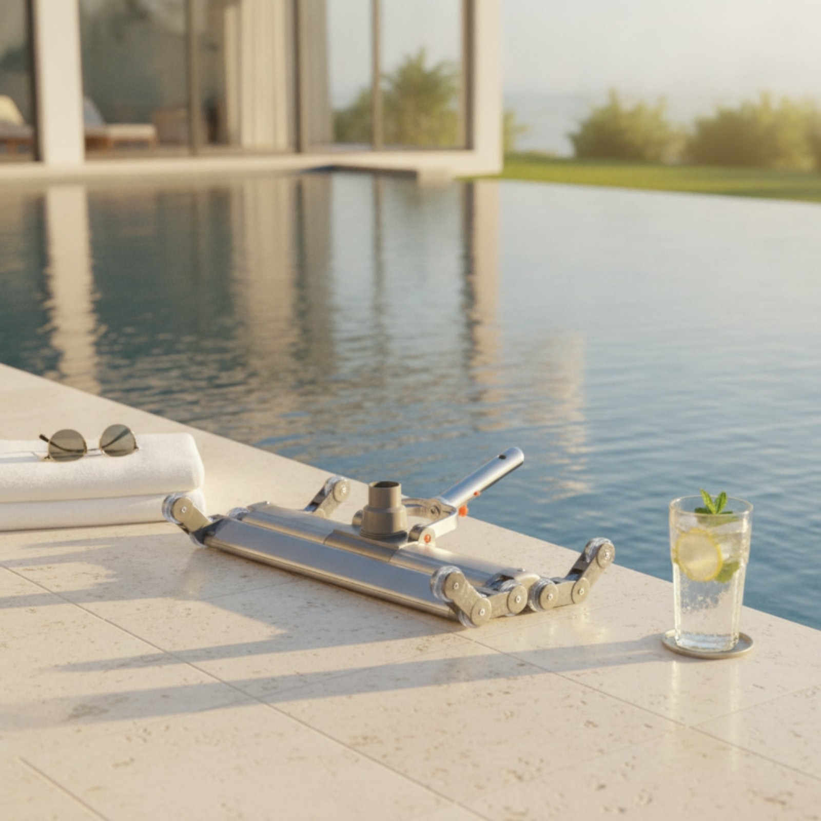 Pool Vacuum Head with Wheels Weighted Pool Vacuum Head Slim Design