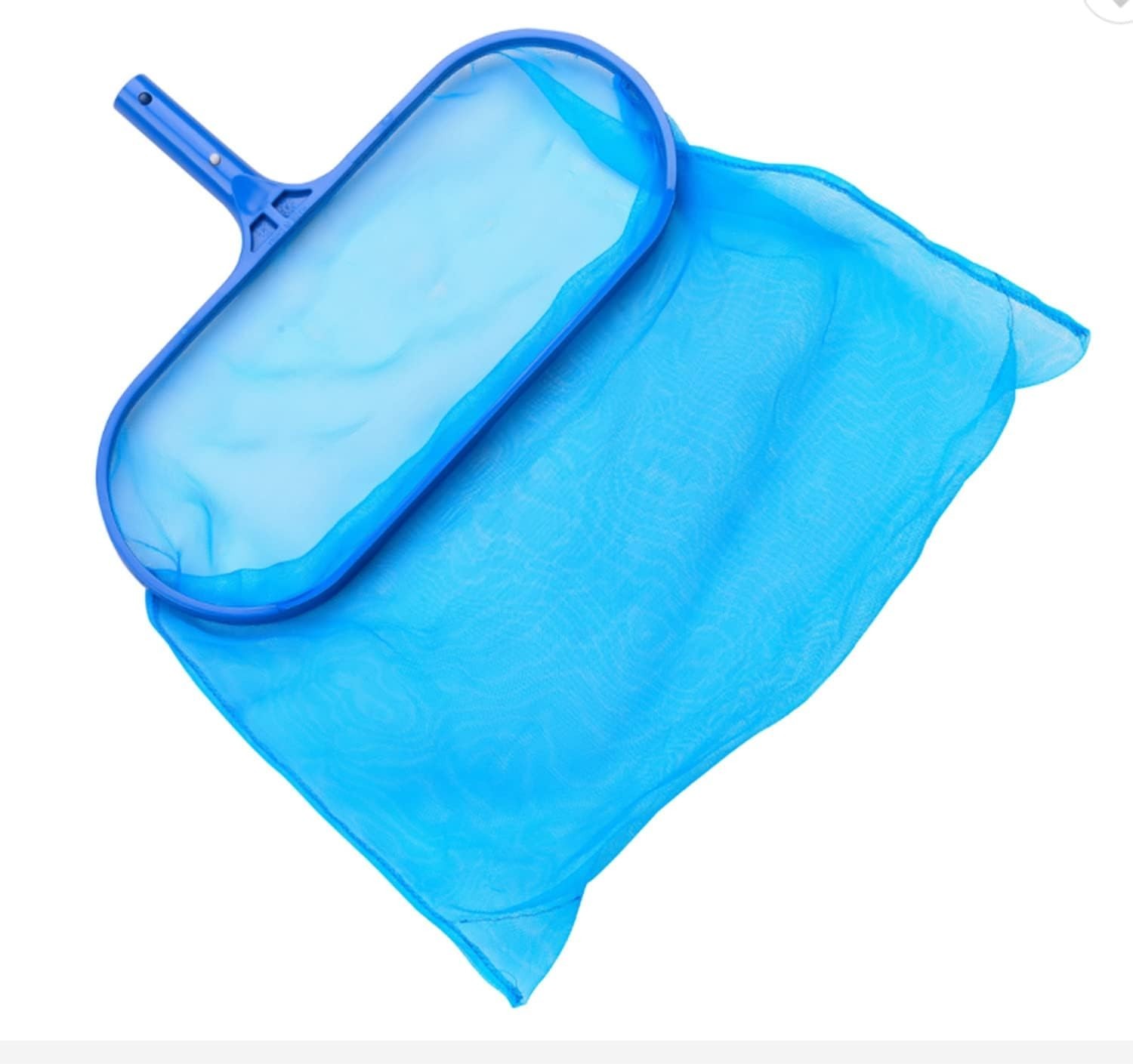 Pool Spa Leaf Skimmer Rake Net with Deep Pocket for Removing Leaves & Debris,…