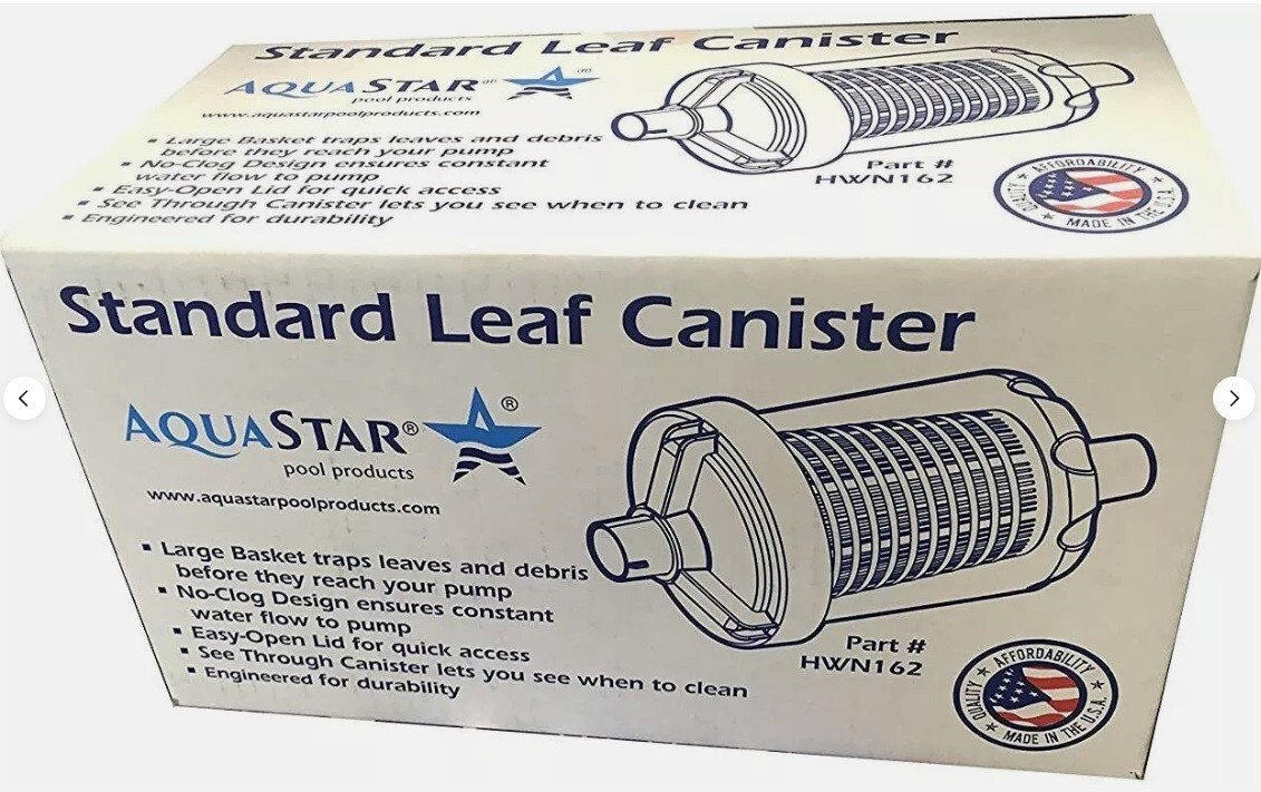 Leaf Canister for Automatic Suction Swimming Pool Cleaner MADE IN THE USA HWN162