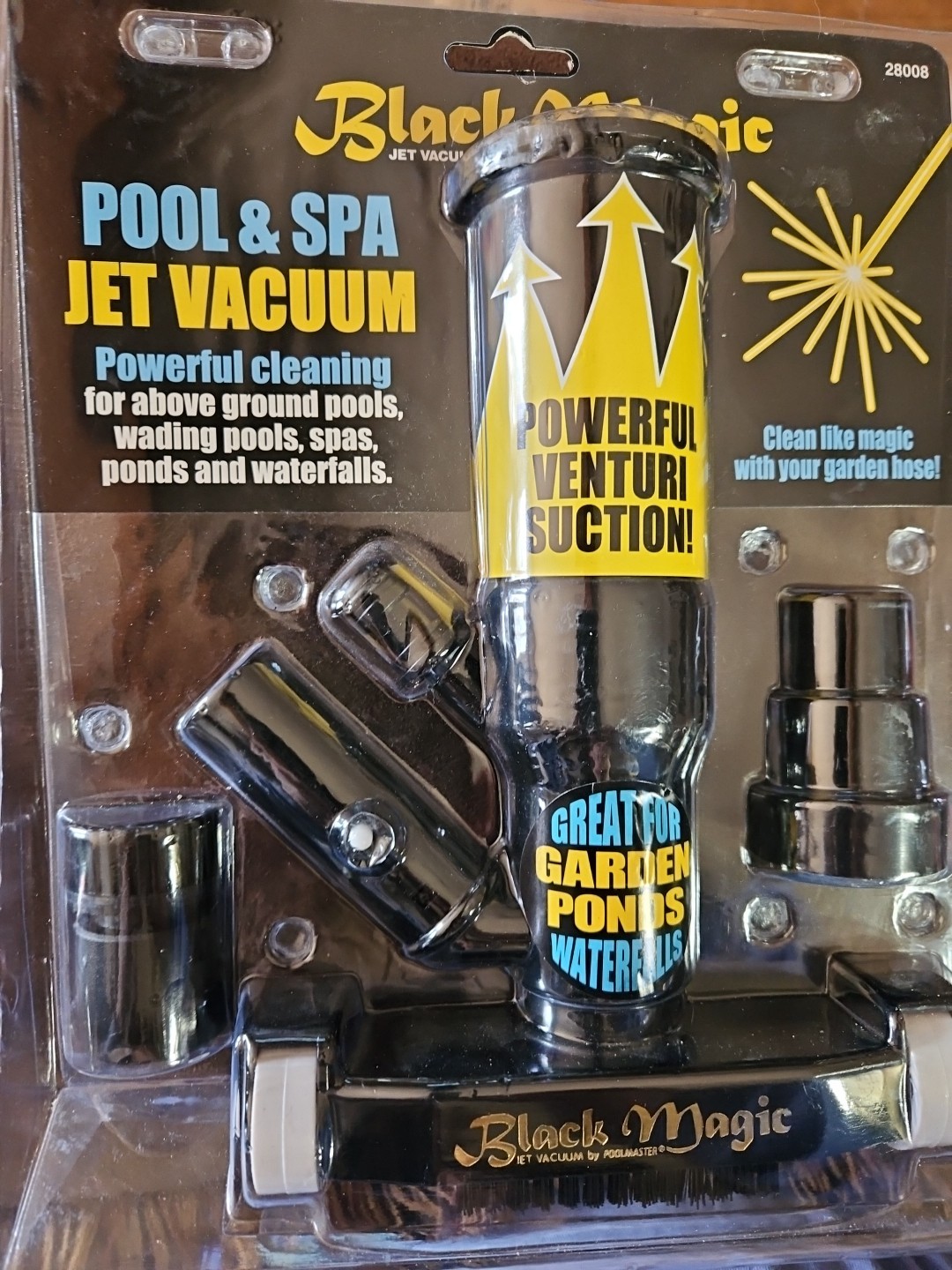 Black Magic Jet Vacuum by Poolmaster # 28008 For Pool/Spa, Pond, Cleaning – New!