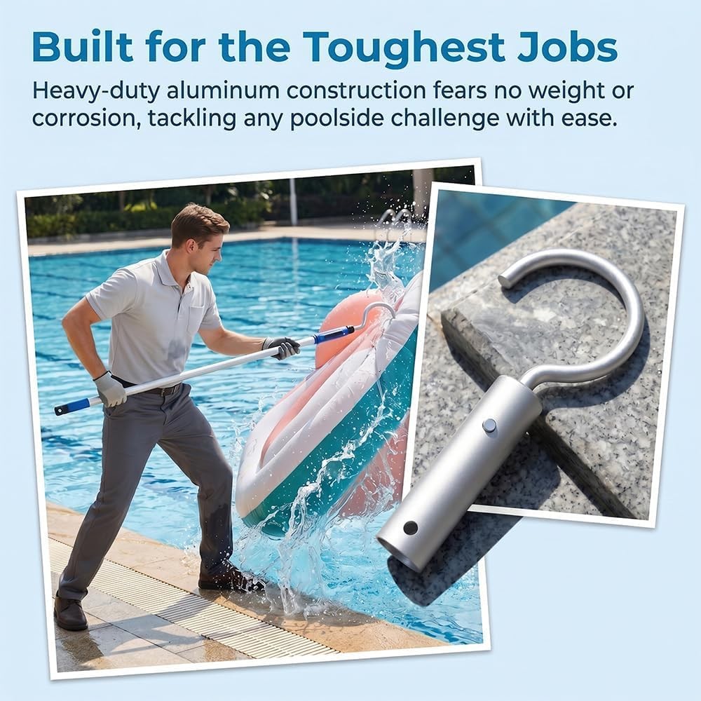 Hook for Robotic Pool Cleaner, Stainless Steel Pool Pole Hook Compatible with…