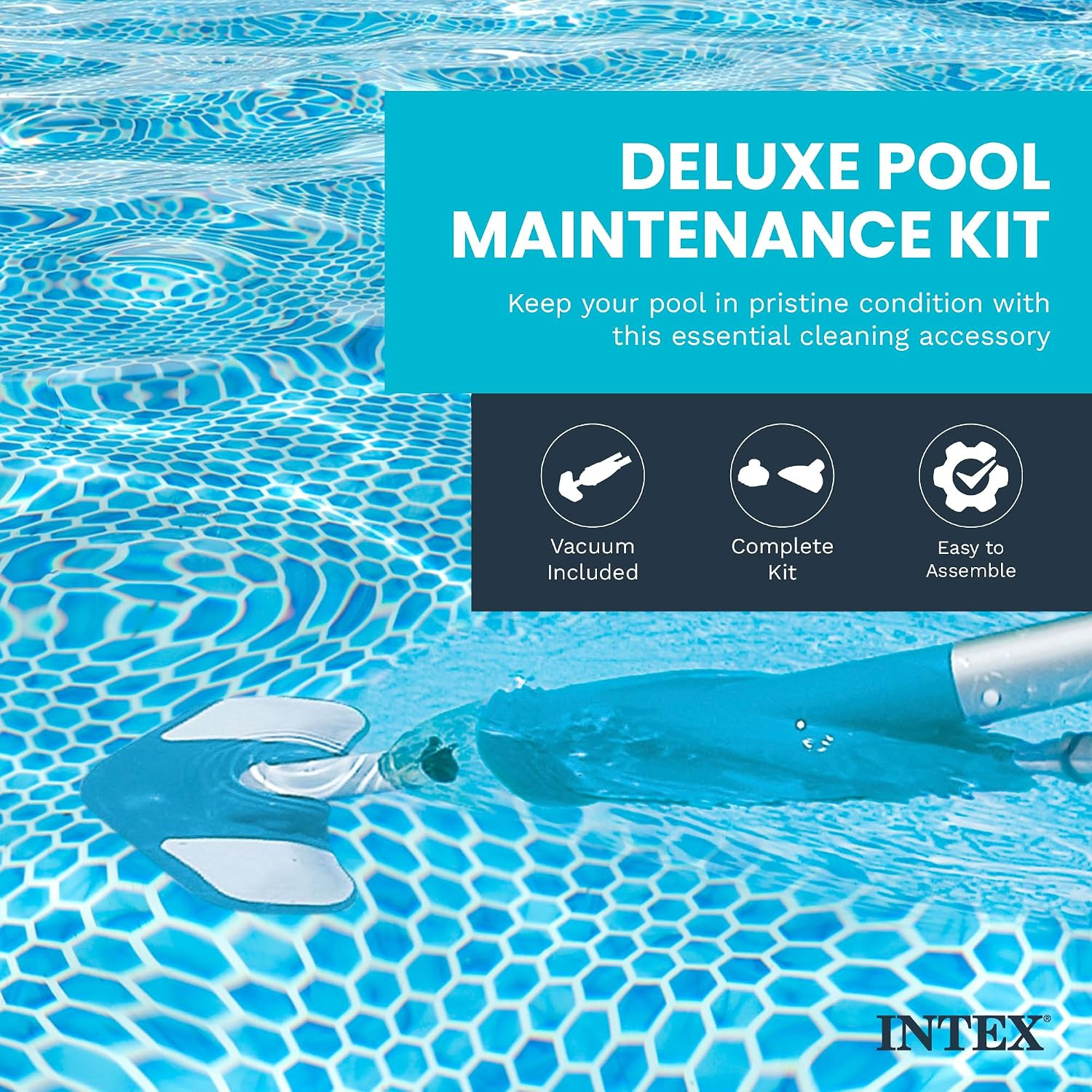 Intex 28003E Deluxe above Ground Pool Maintenance Kit for Minimum 800 GPH Flow R