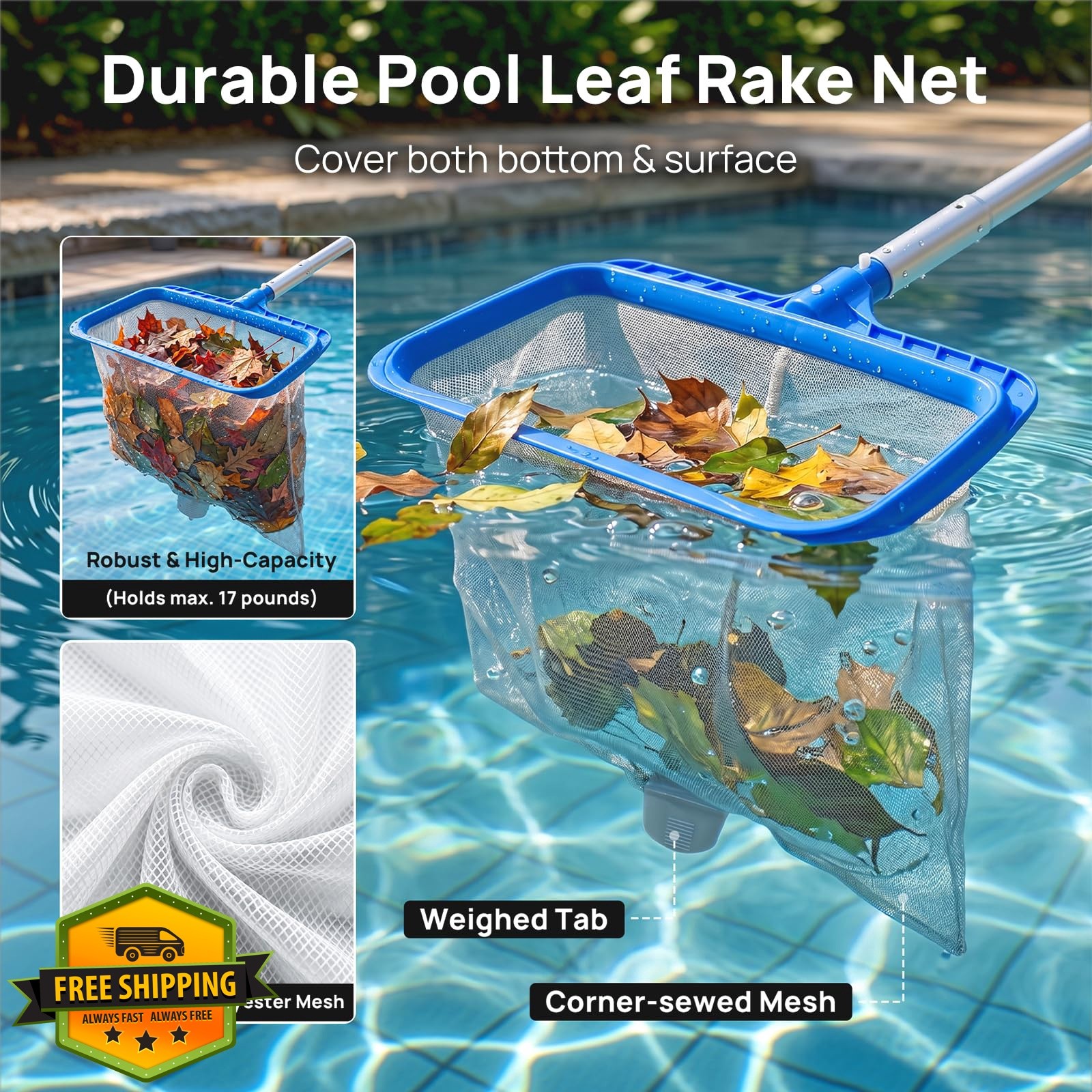 Consciot Pool Cleaning Kit 5 Pieces