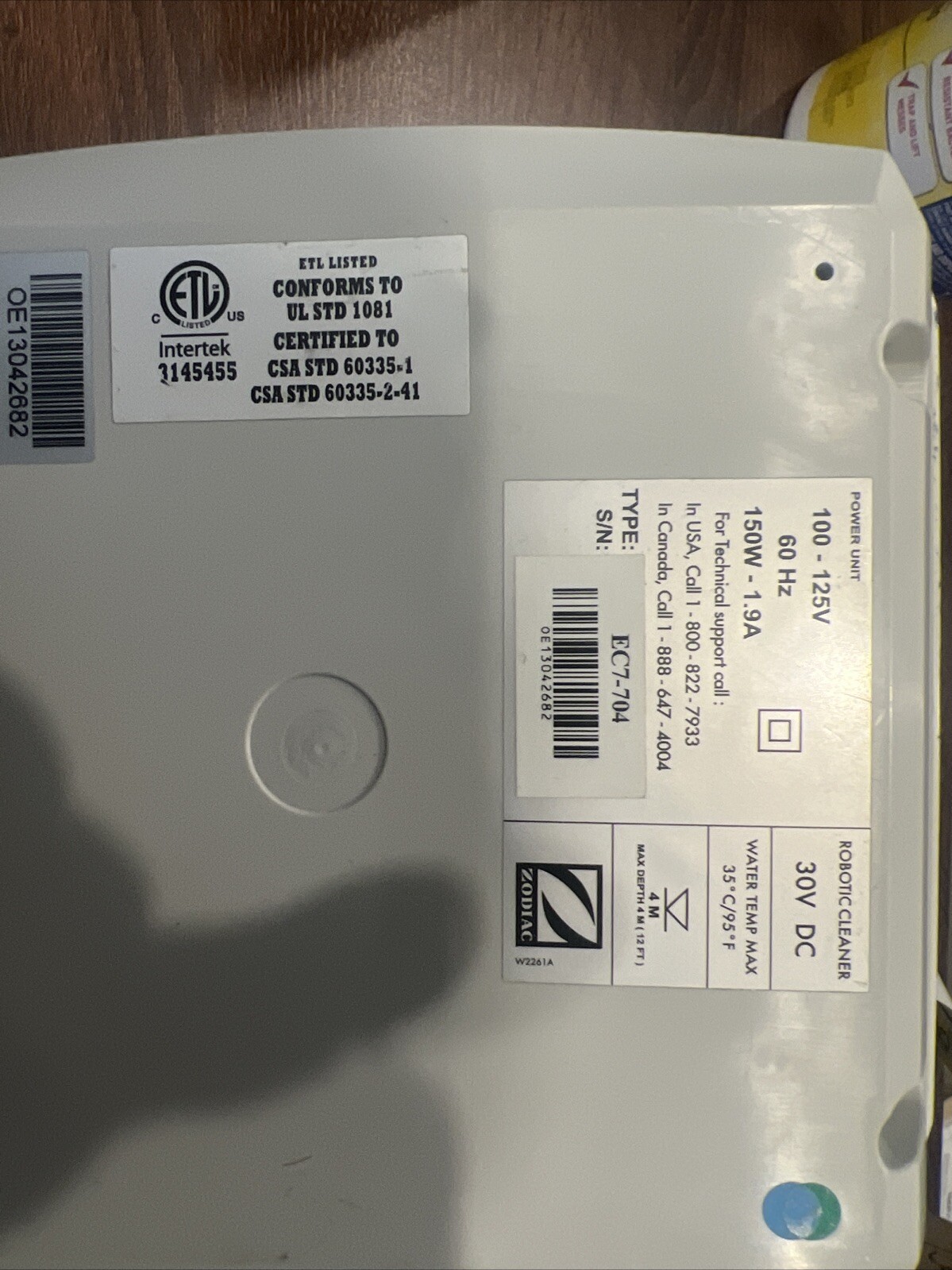Polaris 9400 Robot Power Supply R0539100 Zodiac NEW