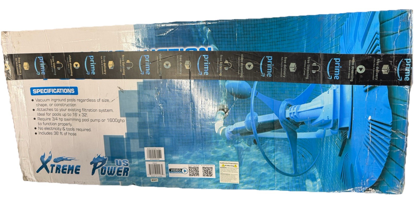 Automatic Pool Cleaner 30ft Hose Set – In-Ground Suction Side Vacuum Opened Box