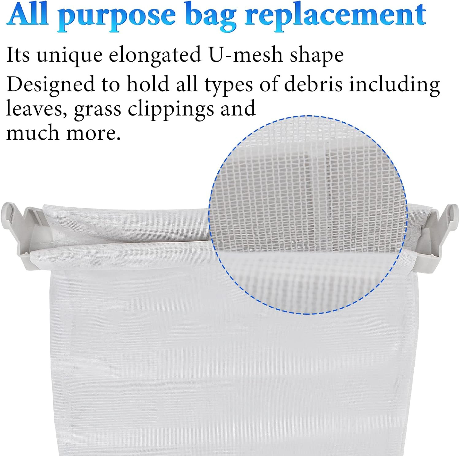Pool Cleaner All Purpose Bag 6-206-00 Compatible with Zodiac Polaris 165, 65 Poo