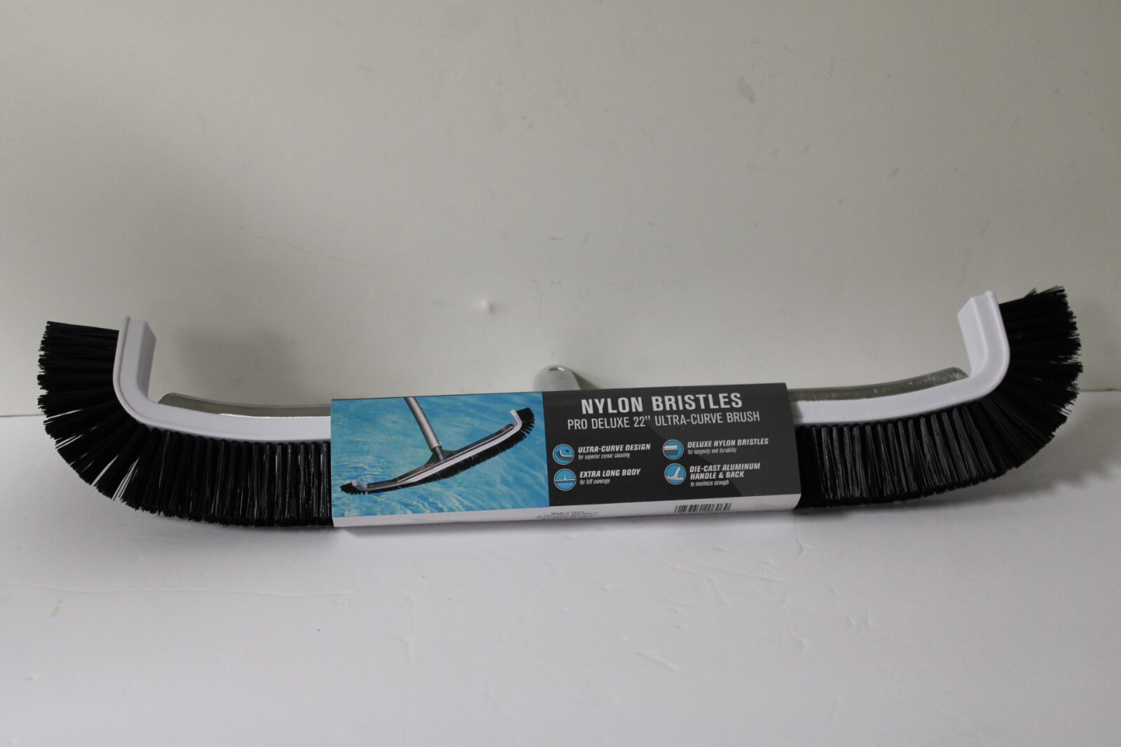 Pool Spa Pro Deluxe 22 Inch Ultra-Curve Swimming Pool and Spa Cleaning Brush