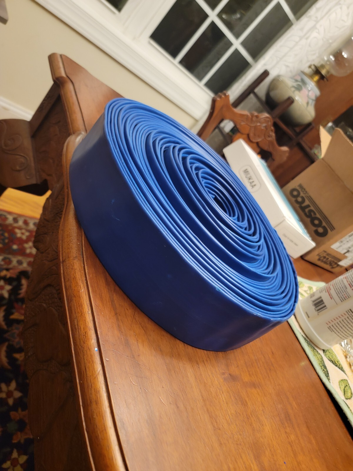 Discharge Hose 3&Prime; Wide For 2&Prime; Pipe x 100+&rsquo; PVC Lay Flat Backwash Drain Hose