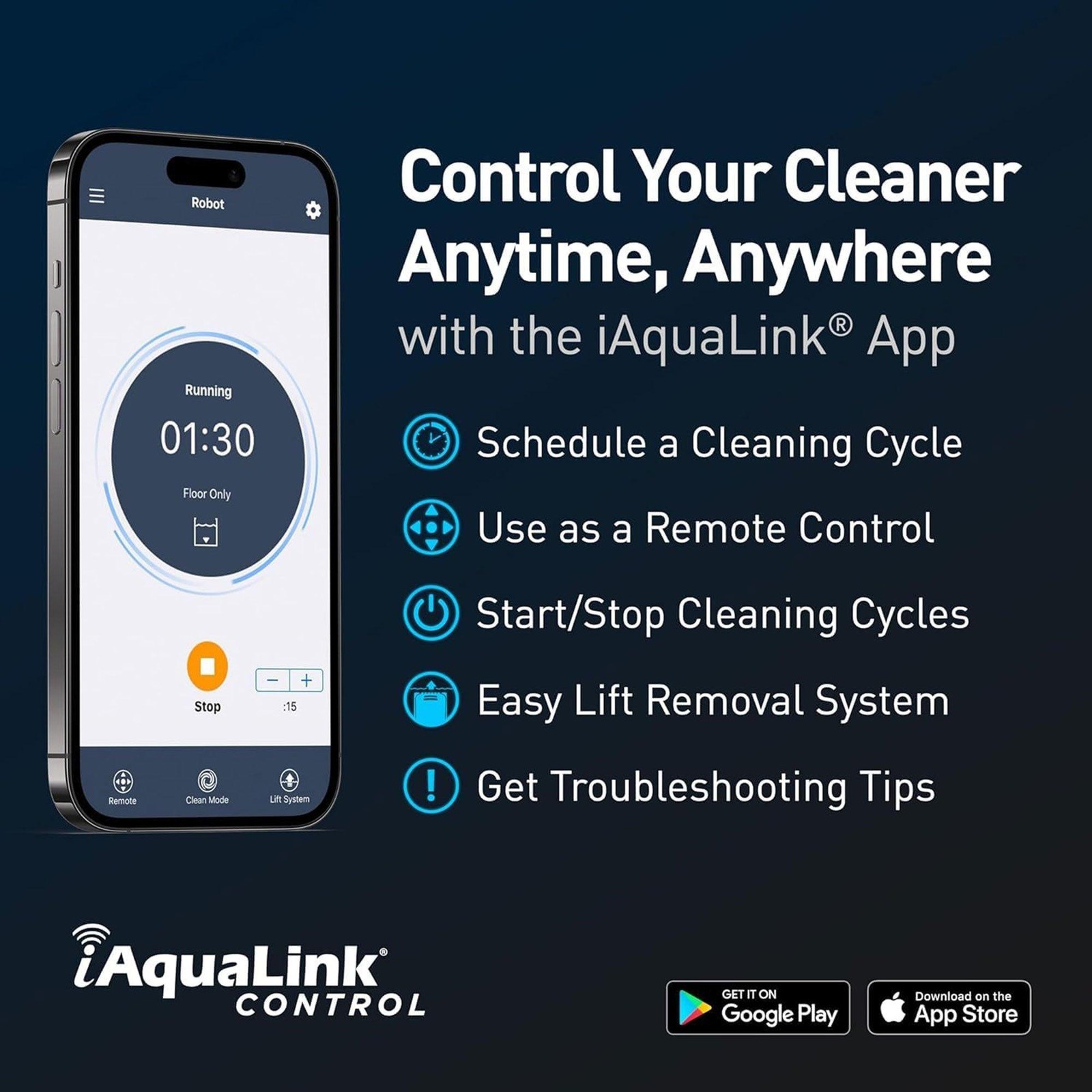 The Polaris PCX 868 iQ Robotic Pool Cleaner With iAquaLink app control and Caddy