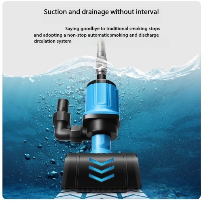 Fish Pond Filter Swimming Pool Cleaner Pond Sludge Suction Machine Dirt Suction
