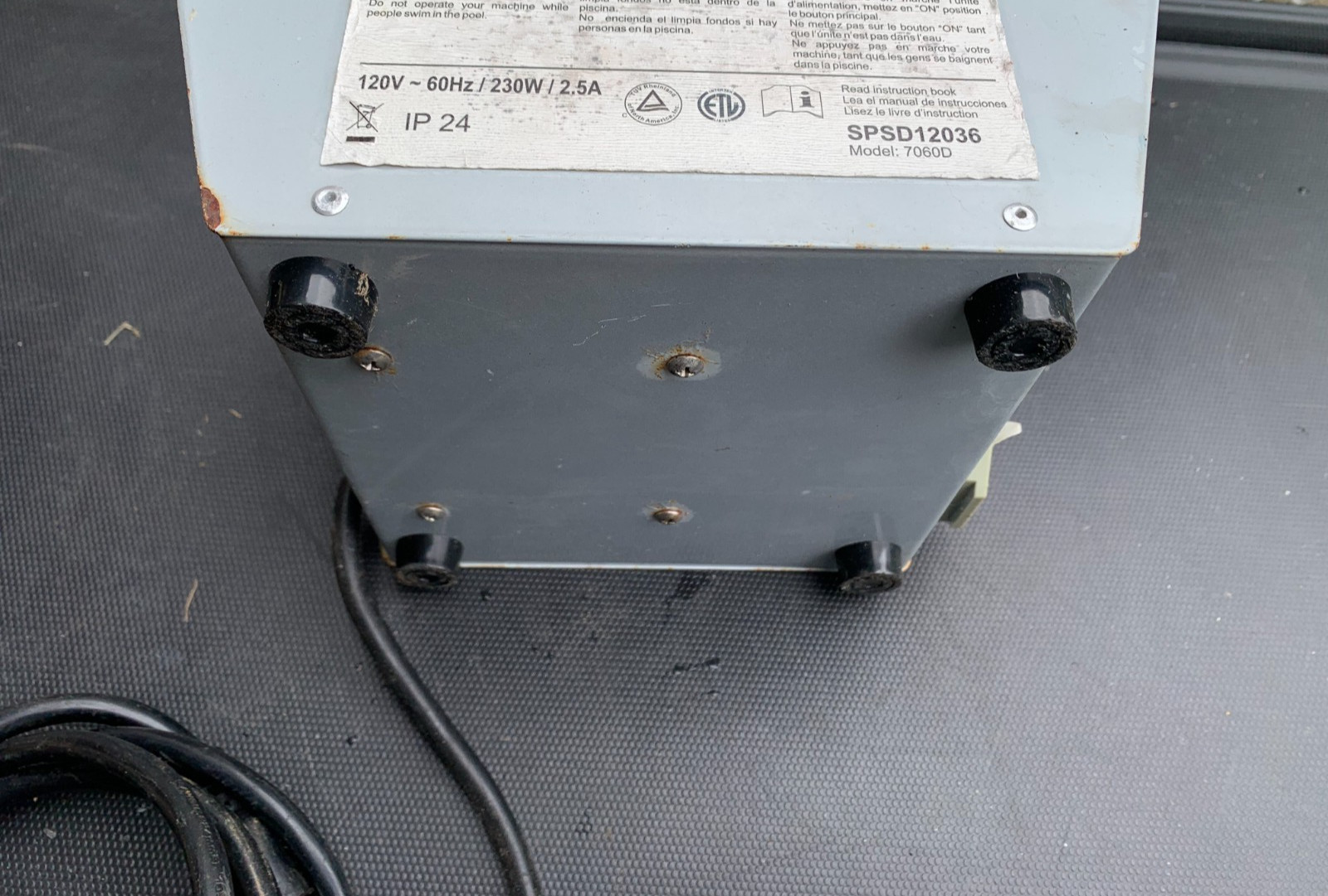 USED Aquabot Classic Power Supply Model 7060D, Aquabot Classic