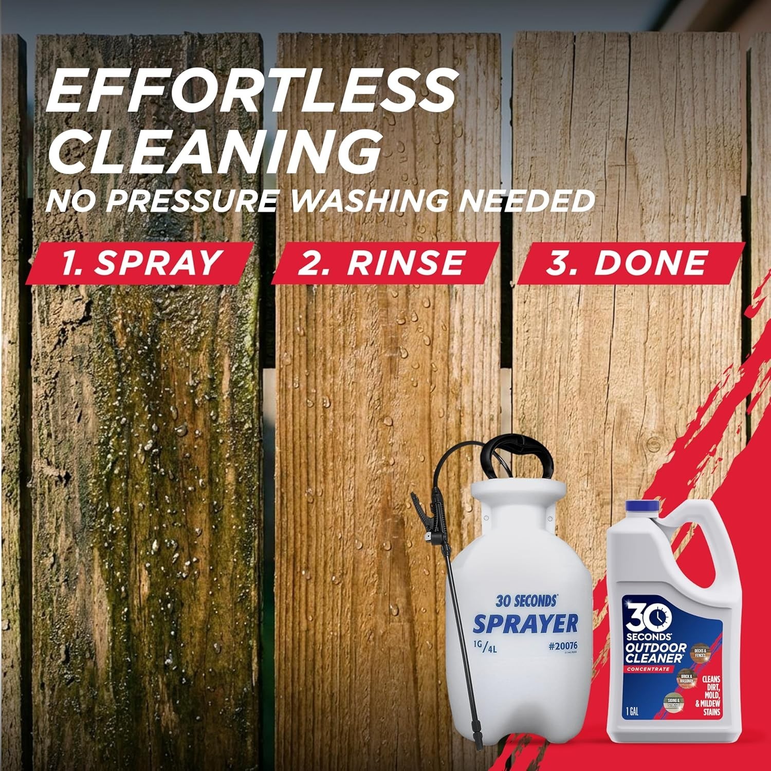 1 Gallon Biodegradable Outdoor Cleaner – Safe Stain Remover for Plants & Lawns