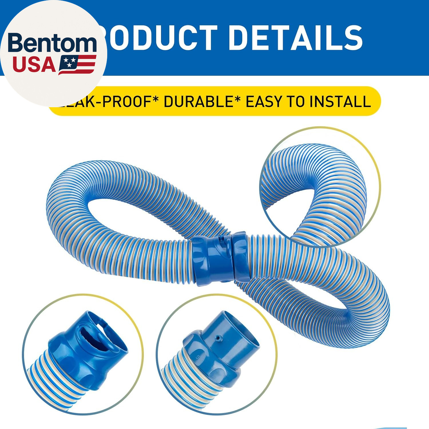 Pool Vacuum Hose, 3 Pack Twist Lock Pool Cleaner Hose Replacement for MX6 MX8, 3