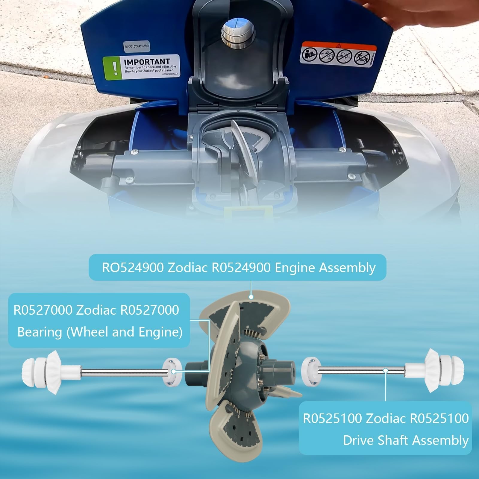 Zodiac MX6 MX8 Replacement Parts Tune-Up Kit | R0524900 R0526100 R0527000 R05251