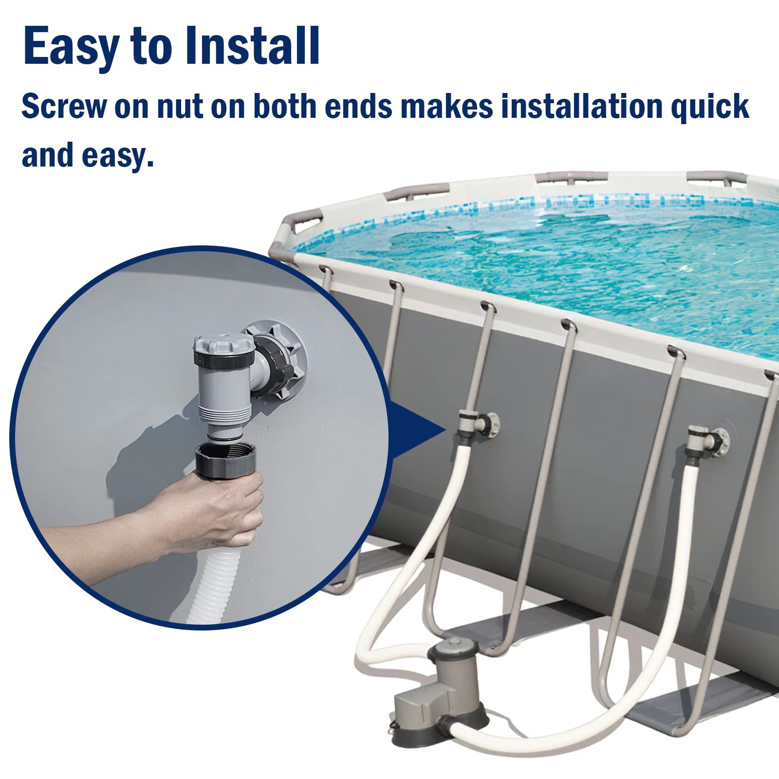 Alocs 1.5 Hose For Intex – Hoses For Above Ground Pools 1.5
