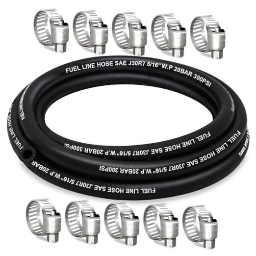 Fuel Line 5/16 Inch ID, Fuel Hose 10FT, J30R7 Fuel Line Hose NBR with 10