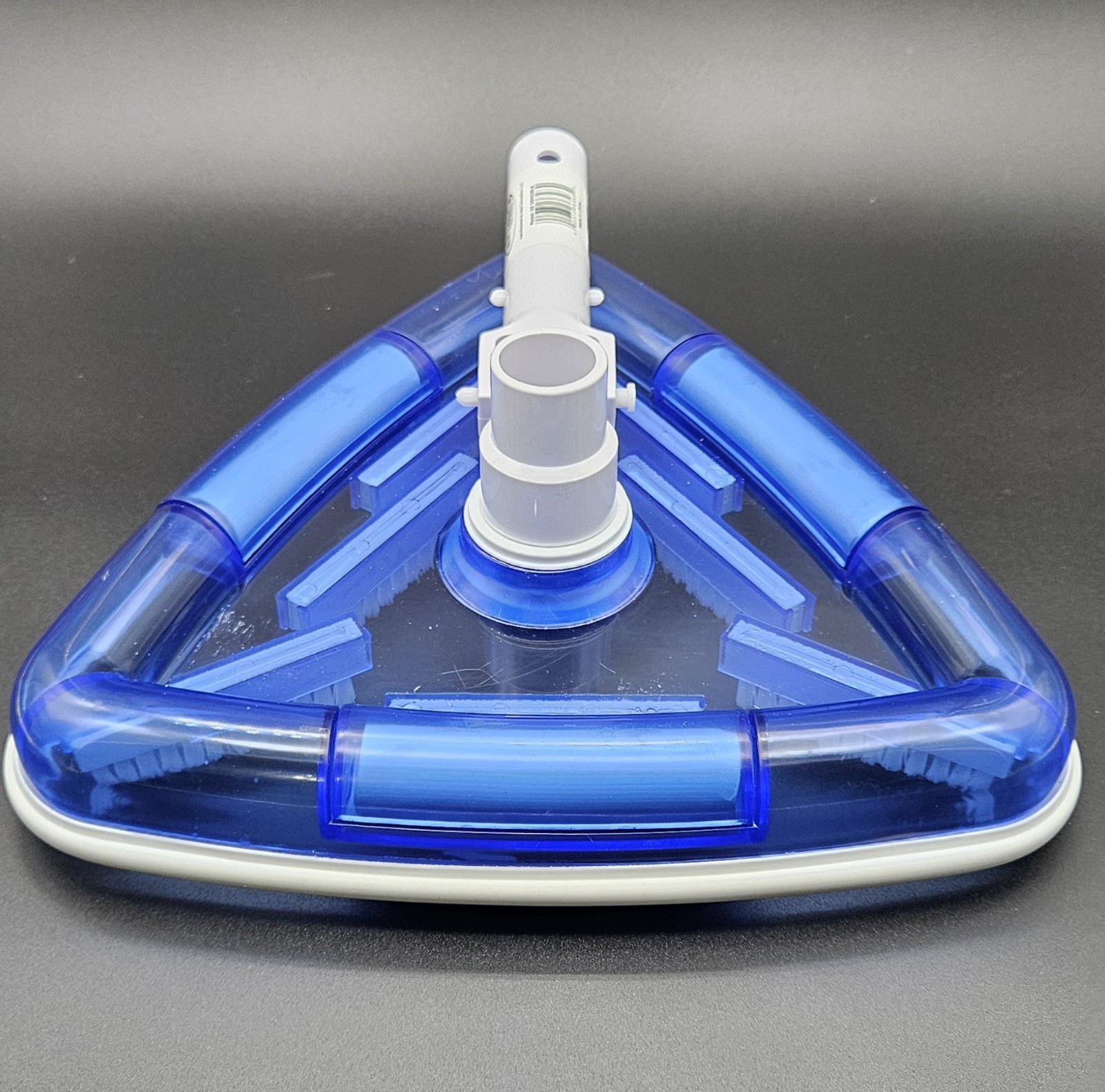Triangular Pool Vacuum Head w/ Brushes – Weighted Transparent – New