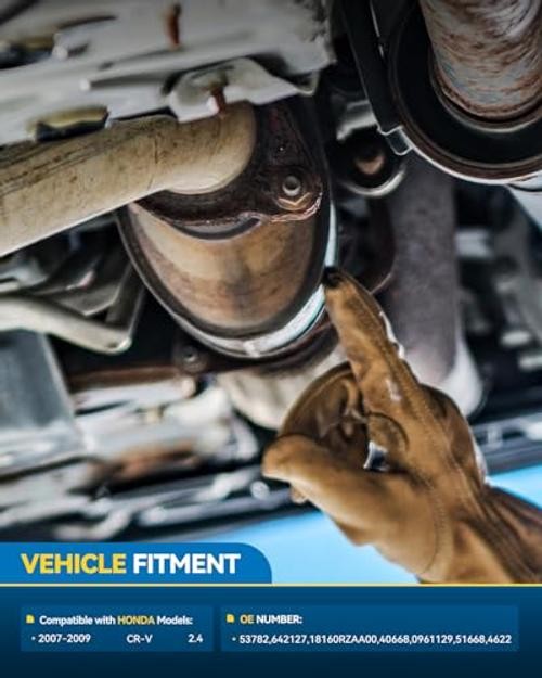 Front Catalytic Converter Kit Direct-Fit Replacement For CR-V 2007-2009 2.4L
