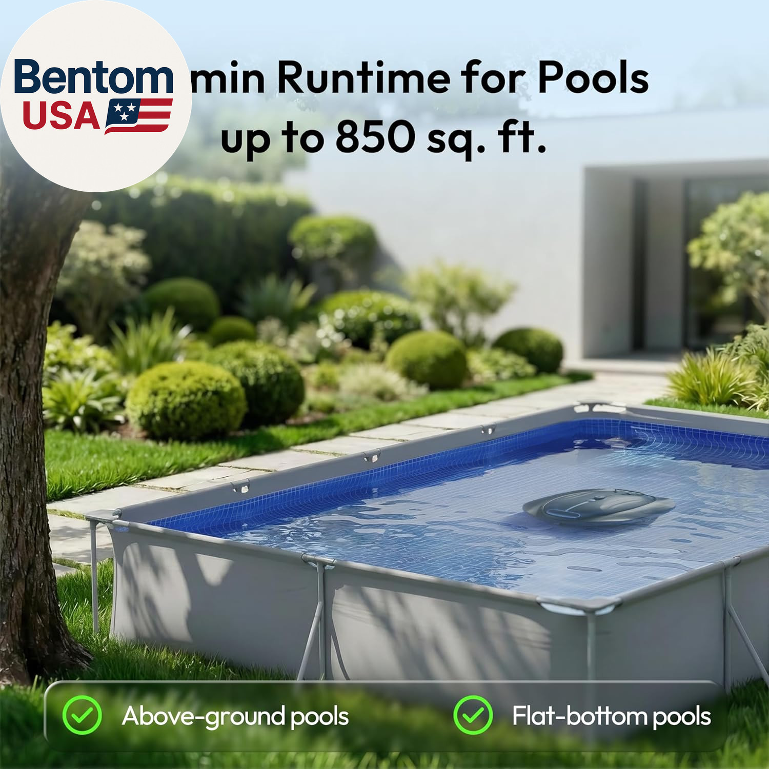Bubot 300P Cordless Pool Vacuum, Robotic Pool Cleaner with Industry Leading Suct