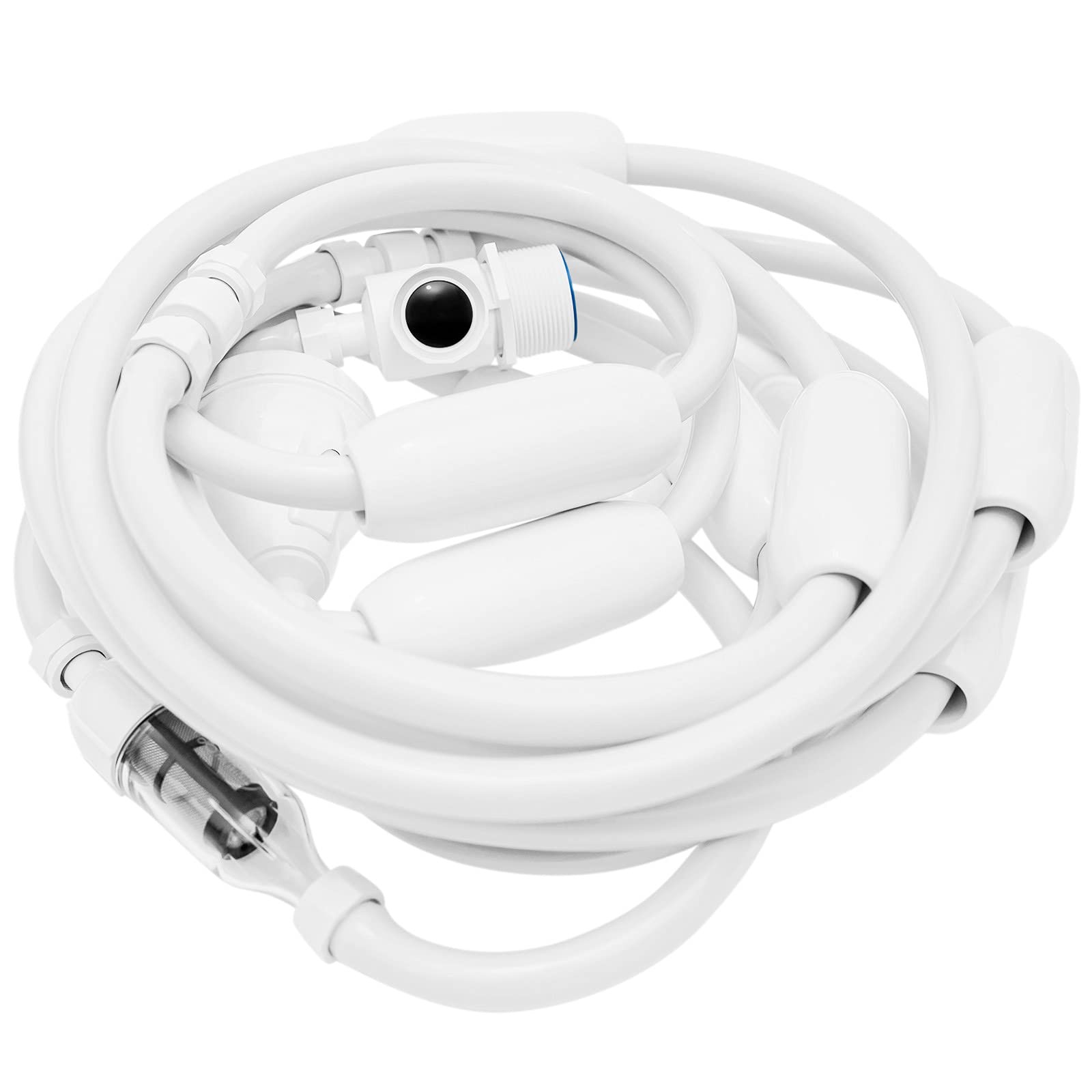 MAKHOON [Upgraded] Pool Cleaner Feed Hose Replacement for 32.8 feet, Black