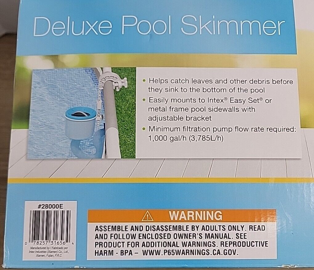 Intex Pool Skimmer 28000E Deluxe Wall Mount for Above Ground Pools NIB