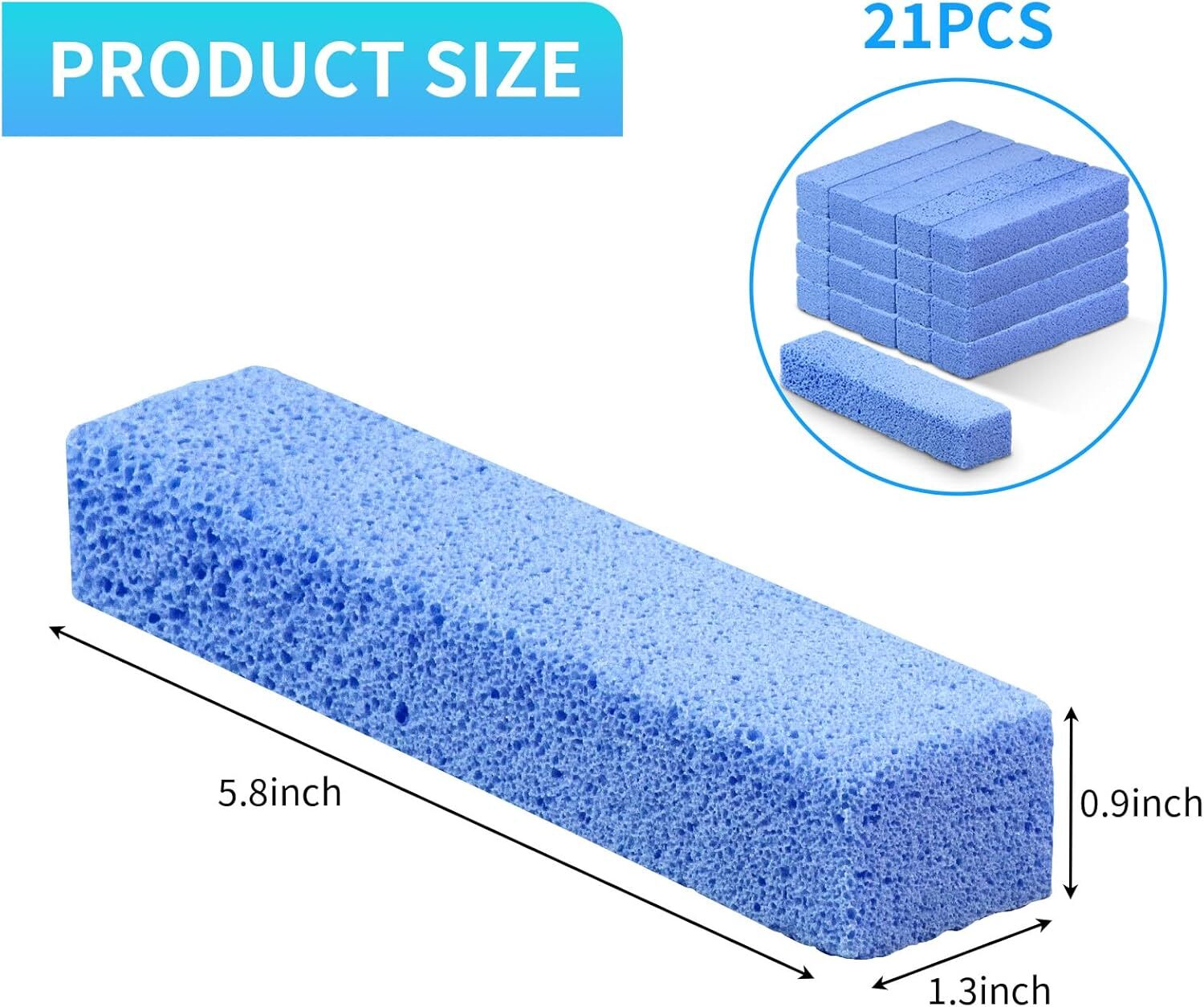 Pumice Stone for Pool Cleaning, 21 Pcs Pool Tile Cleaning Pumice Stone for Toile