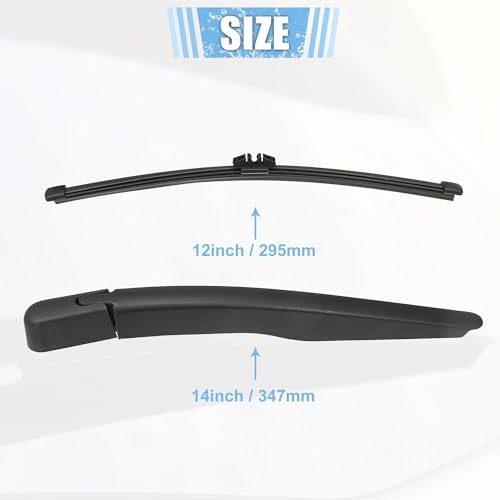 Rear Windshield Wiper Blade Arm Set Back Wiper Assembly Replacement Fit for