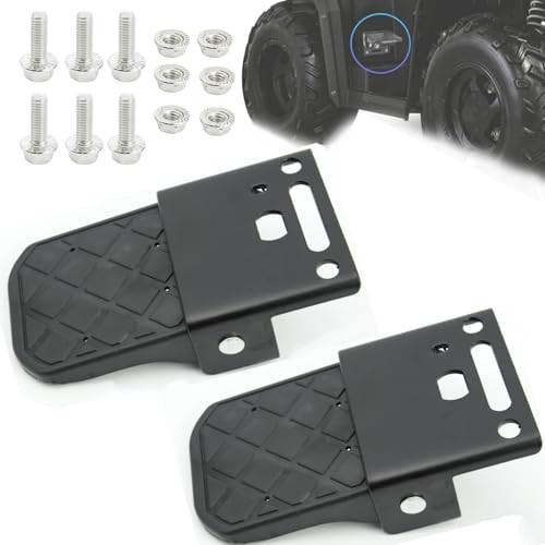 Pairs Metal and Non-Slip Tread ATV Foot Rests for Four Wheeler Rear Passenger 1