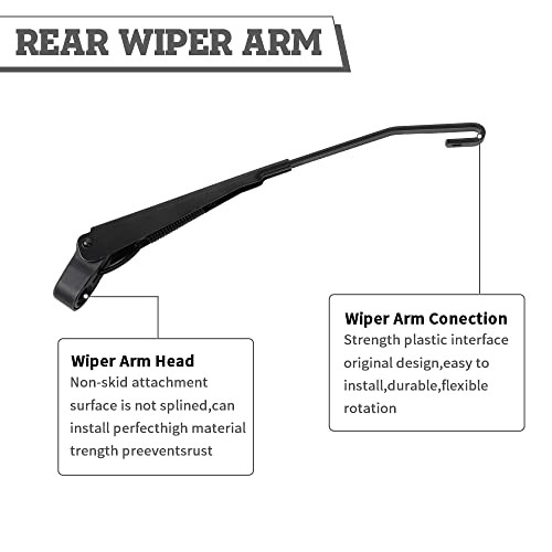 Rear Wiper Arm & Blade Kit,Exact-Fit Replacement for Ford Expedition 03-07