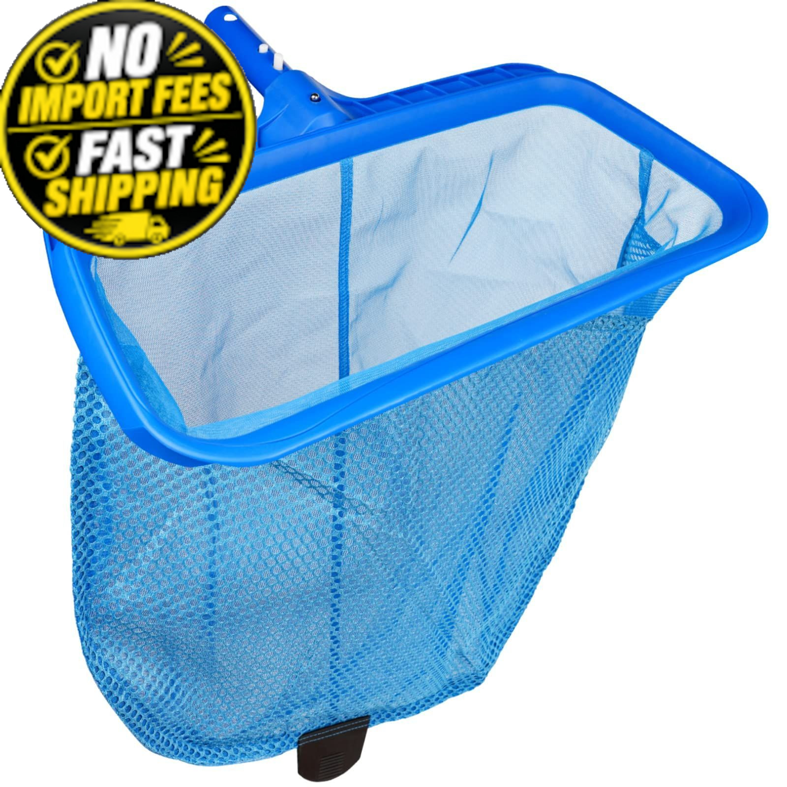 Poolvio Swimming Pool Skimmer Net, Fine Mesh Plastic Double Layer Rake