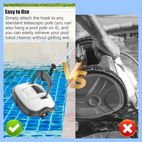 Hook for All Robotic Pool Cleaner, Hanger for Swimming Pool Vacuum & Robot Fit