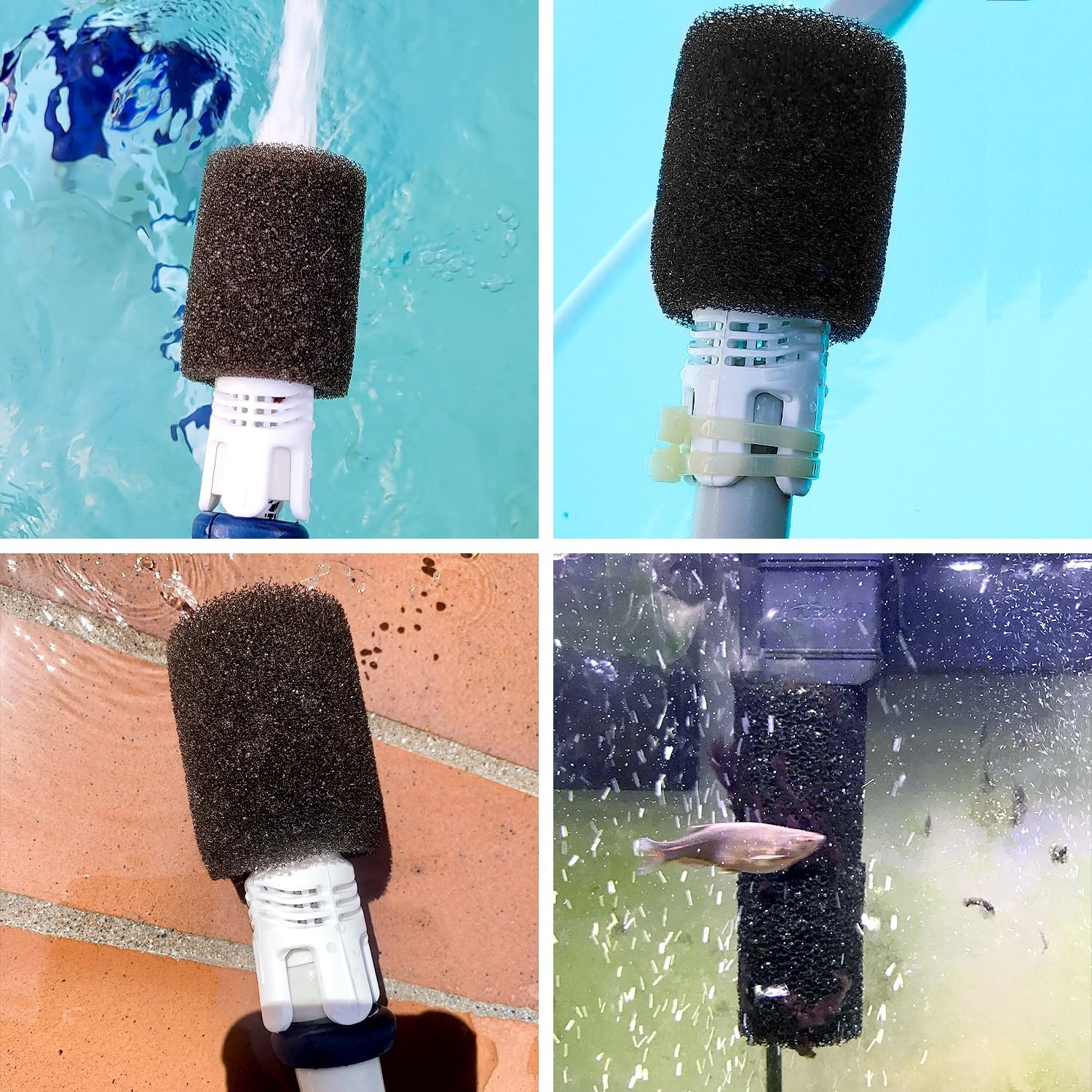 20Pack Pool Cleaner Parts, Sweep Hose Tail Scrubbers for Sweep Pool Cleaner F…