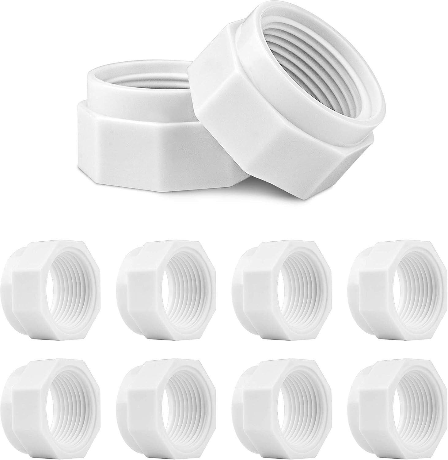 8-Pack Pool Cleaner Feed Hose Nut for Polaris 280, 380, 180 D15